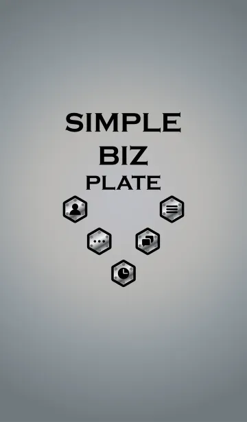 [LINE着せ替え] SIMPLE BIZ PLATEの画像1