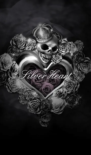 [LINE着せ替え] Silver Heartの画像1