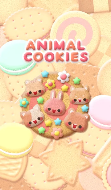 [LINE着せ替え] アニマル★クッキーの画像1