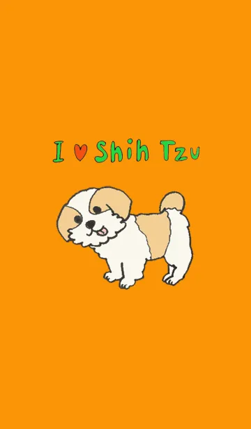 [LINE着せ替え] I love ShihTzuの画像1