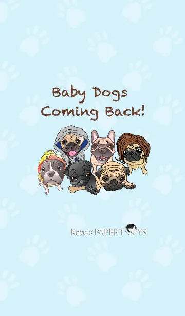 [LINE着せ替え] Baby Dogs Coming Back！の画像1