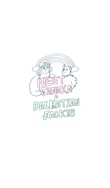 [LINE着せ替え] ニート田中とダルメシアン・ジャッキーの画像1