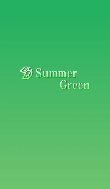 [LINE着せ替え] Summer Green. Simple color series.の画像1