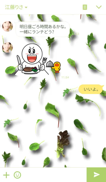 [LINE着せ替え] Baby Leafの画像3