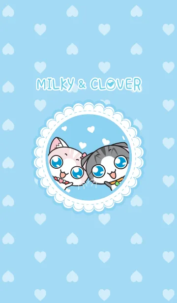 [LINE着せ替え] Milky ＆ Cloverの画像1