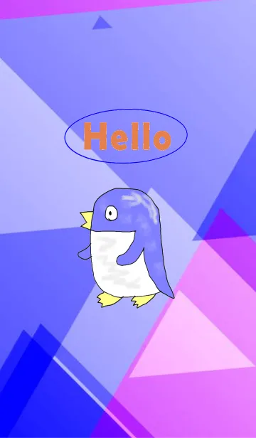 [LINE着せ替え] HELLO ペンギンの画像1