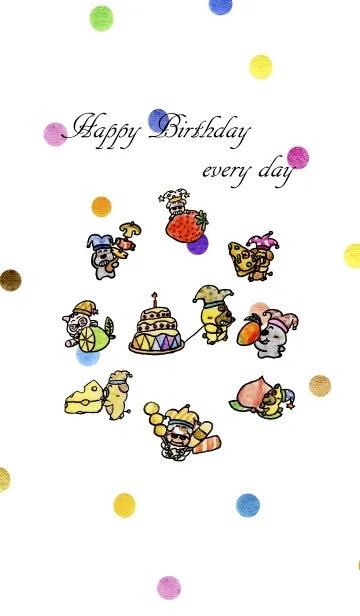 [LINE着せ替え] Happy Birthday every dayの画像1