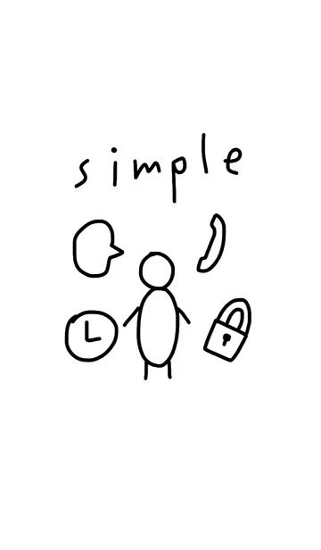 [LINE着せ替え] simple symbolの画像1