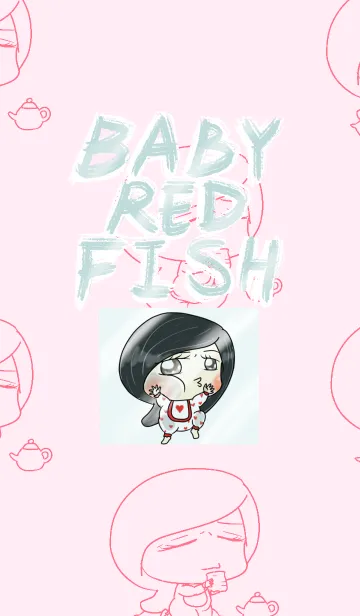 [LINE着せ替え] bad baby red fishの画像1