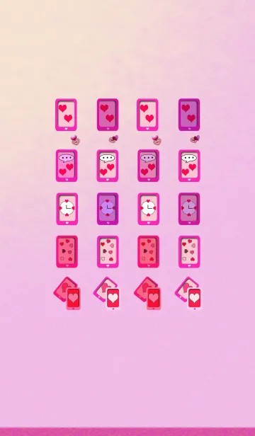 [LINE着せ替え] ●恋愛運アップ●ラブ●ハート●2の画像1