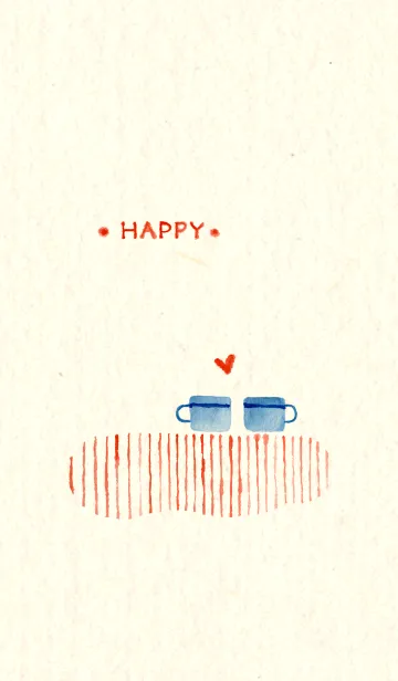 [LINE着せ替え] カフェでほっこりの画像1