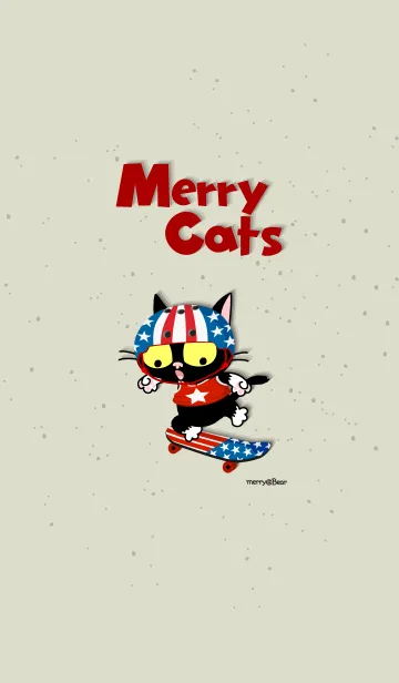 [LINE着せ替え] Merry Cats / シティボーイの画像1