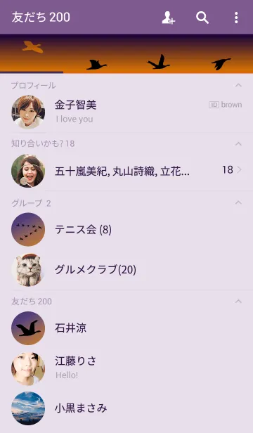 [LINE着せ替え] サンセットフライトの画像2