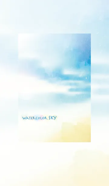 [LINE着せ替え] WaterColor SKY 〜やさしい空の色〜の画像1