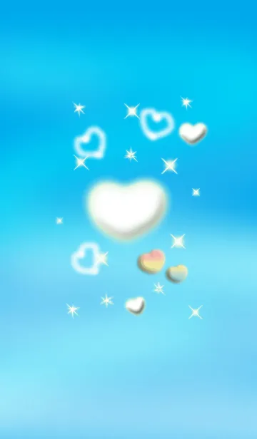 青空にハート2のLINE着せ替え