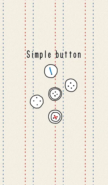 [LINE着せ替え] シンプルボタンの画像1