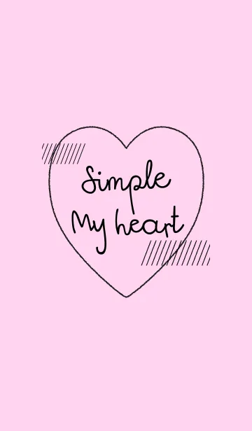 [LINE着せ替え] Simple My Heartの画像1