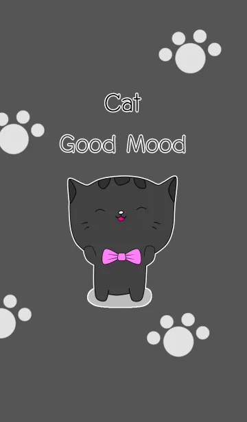 [LINE着せ替え] Black Cat Good Moodの画像1
