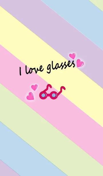 [LINE着せ替え] I love glassesの画像1