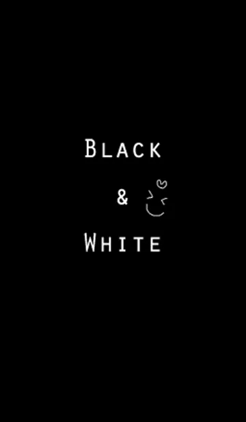 [LINE着せ替え] Black＆Whiteの画像1