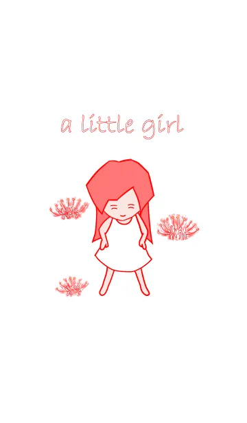 [LINE着せ替え] 赤い髪の少女の画像1