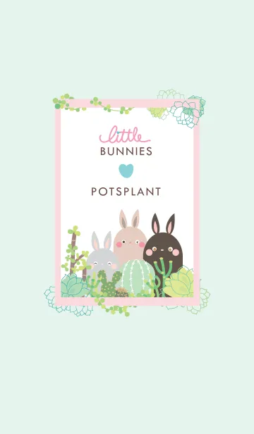 [LINE着せ替え] Little Bunnies Love Potsplantの画像1