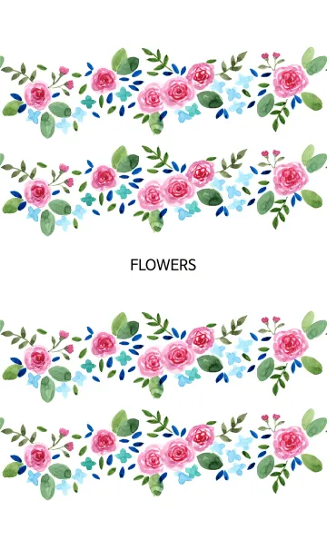 [LINE着せ替え] water color flowers_36の画像1