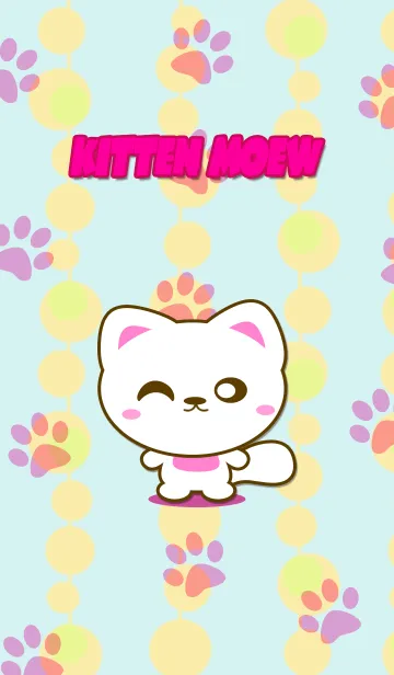 [LINE着せ替え] Kitten Moewの画像1