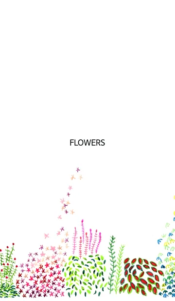 [LINE着せ替え] water color flowers_35の画像1