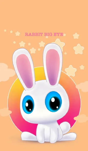 [LINE着せ替え] Rabbit Big Eyeの画像1