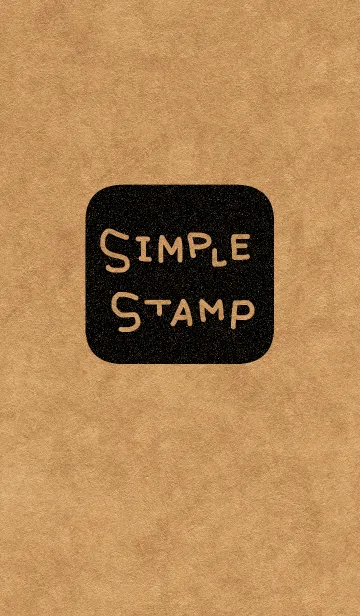 [LINE着せ替え] SIMPLE STAMP kraftpaperの画像1