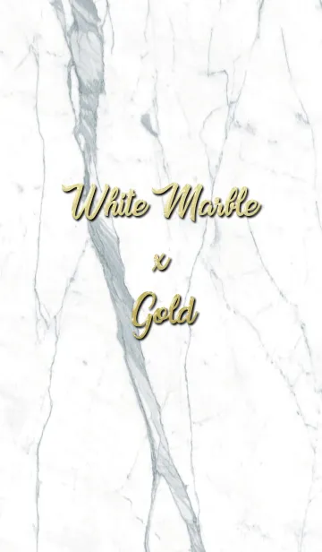 [LINE着せ替え] White Marble x Goldの画像1