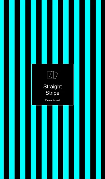 [LINE着せ替え] Straight Stripe -Black and blueの画像1