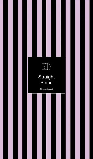 [LINE着せ替え] Straight Stripe -Purple＆Blackの画像1