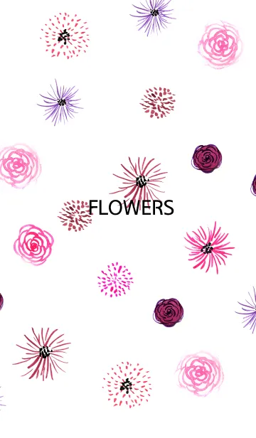 [LINE着せ替え] water color flowers_33の画像1