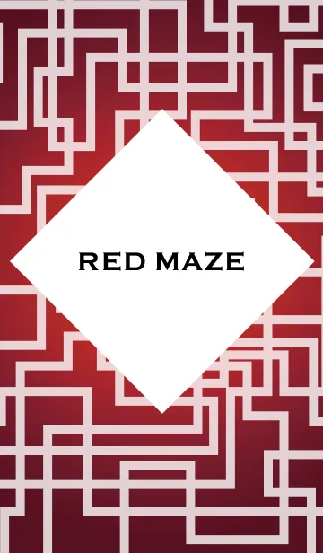 [LINE着せ替え] Red maze patternの画像1