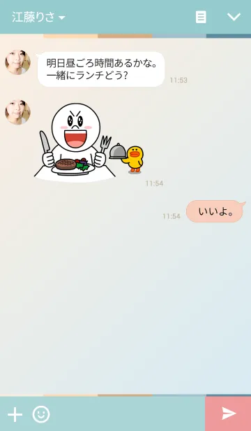 [LINE着せ替え] Brown Pastel Palettesの画像3