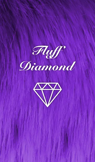 [LINE着せ替え] Fluff Diamond- Dark Purpleの画像1