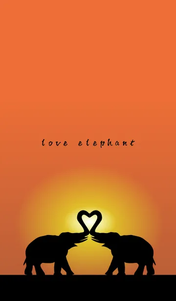 [LINE着せ替え] love♥elephantの画像1