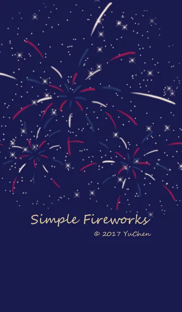 [LINE着せ替え] Simple Fireworksの画像1