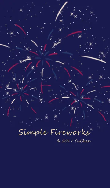 Simple Fireworksの着せ替えメイン画像