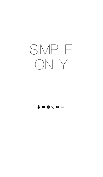 [LINE着せ替え] SIMPLE ONLYの画像1