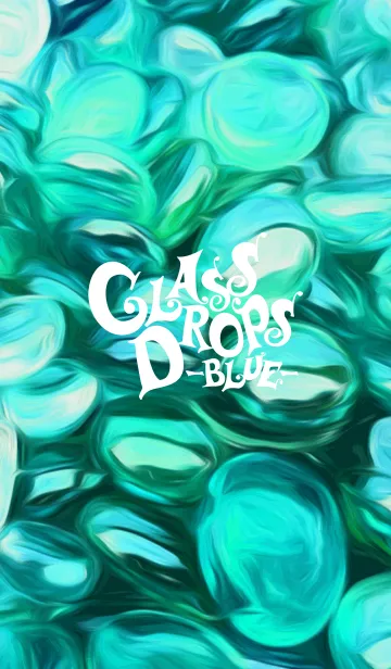 [LINE着せ替え] Glass drops -blue-の画像1