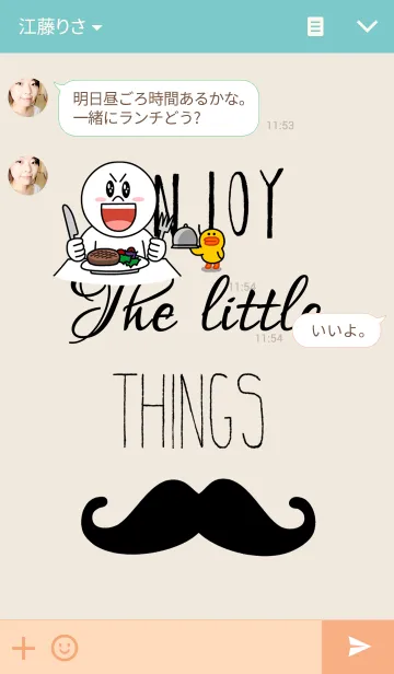 [LINE着せ替え] ひげ-ENJOY THE LITTLE THINGS-の画像3