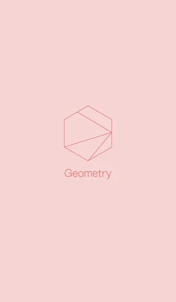 [LINE着せ替え] Geometr Pale pinkの画像1