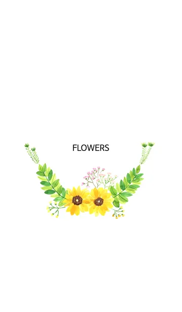 water color flowers_34のLINE着せ替え