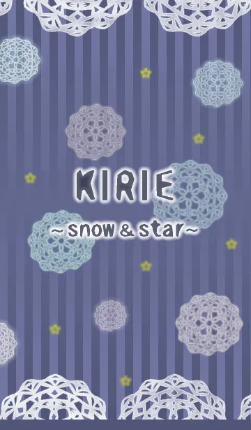 [LINE着せ替え] KIRIE ～snow ＆ star～の画像1