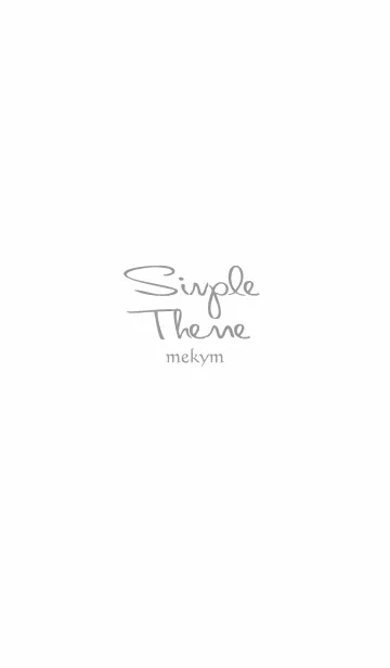 Simple Theme.の着せ替えメイン画像