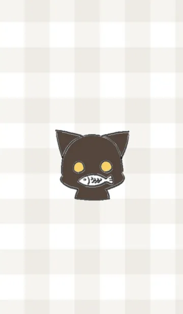 クロねこにゃんの着せ替えメイン画像