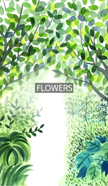 [LINE着せ替え] water color flowers_29の画像1